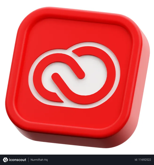 Free Adobe Creative Cloud  3D Icon