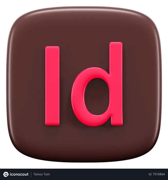 Free Adobe Indesign Logo 3D Icon