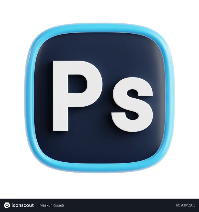 Free Adobe Photoshop  3D Icon