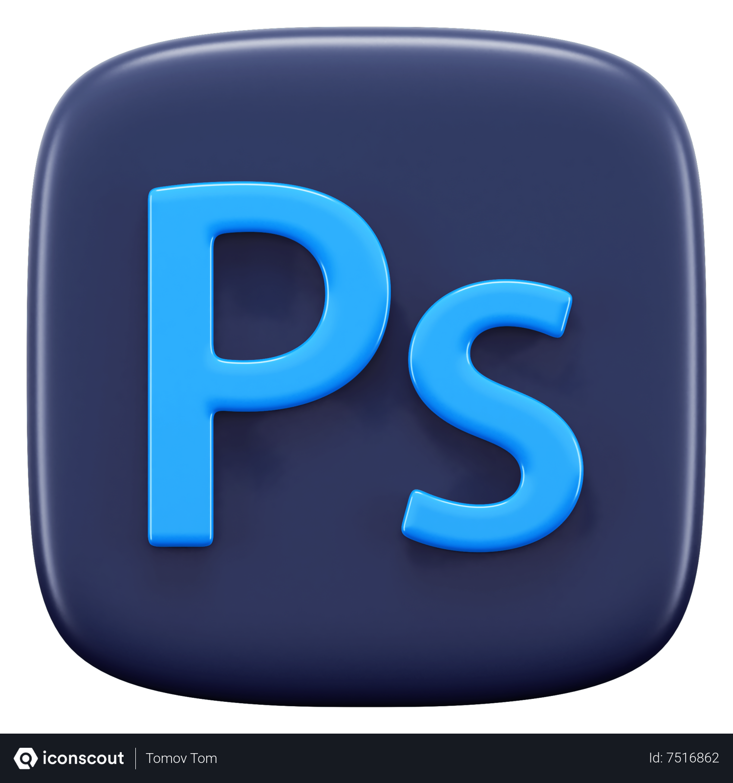 Premium PSD | Photoshop logo