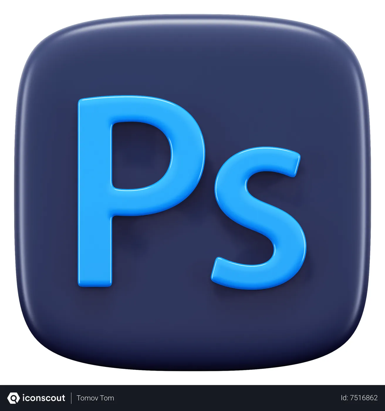 Free Adobe Photoshop 3D Icon - Free Download Logos 3D Icons | IconScout