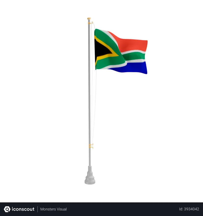 Free África do Sul Flag 3D Flag