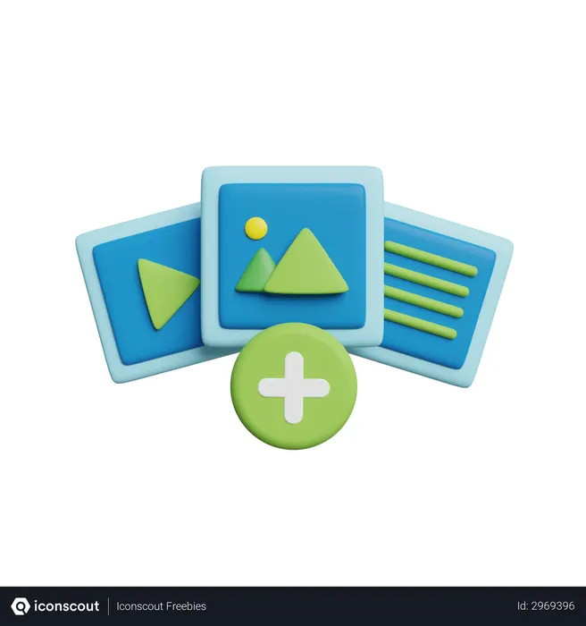 Free Añadir video  3D Icon