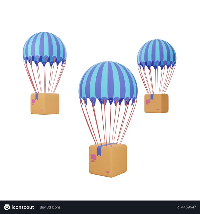 Free Air Delivery  3D Illustration