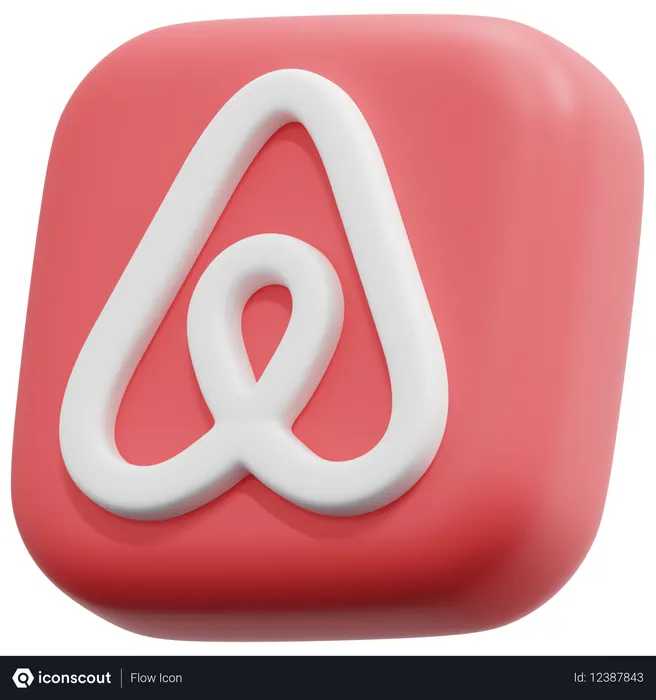 Free Airbnb Logo 3D Icon