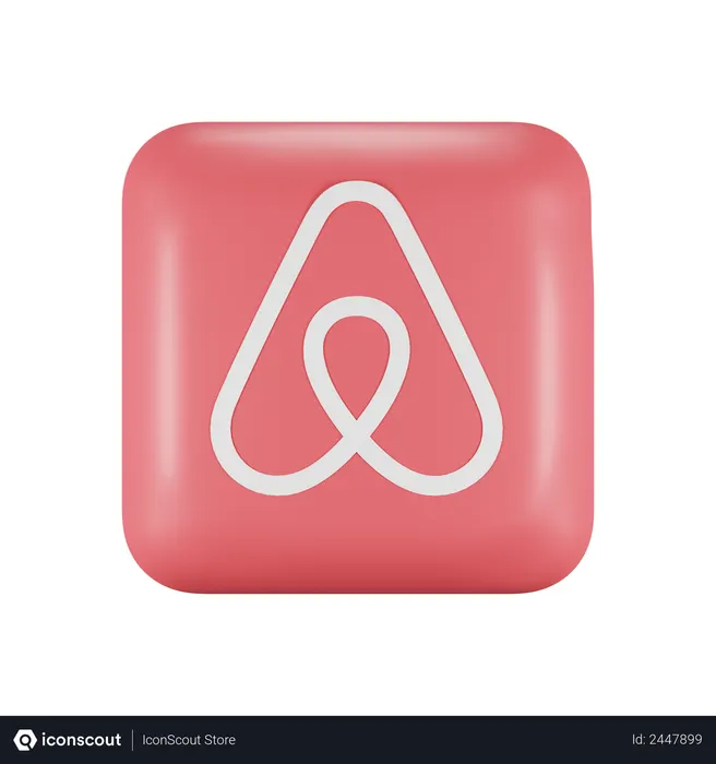 Free Airbnb Logo 3D Logo