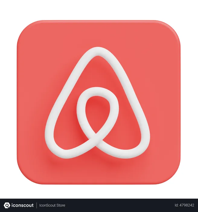 Free Airbnb Logo 3D Logo