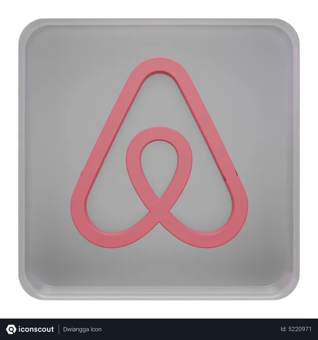 Free Airbnb Logo 3D Icon