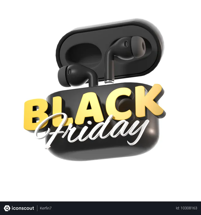 Free Airpods For Black Friday  3D Icon