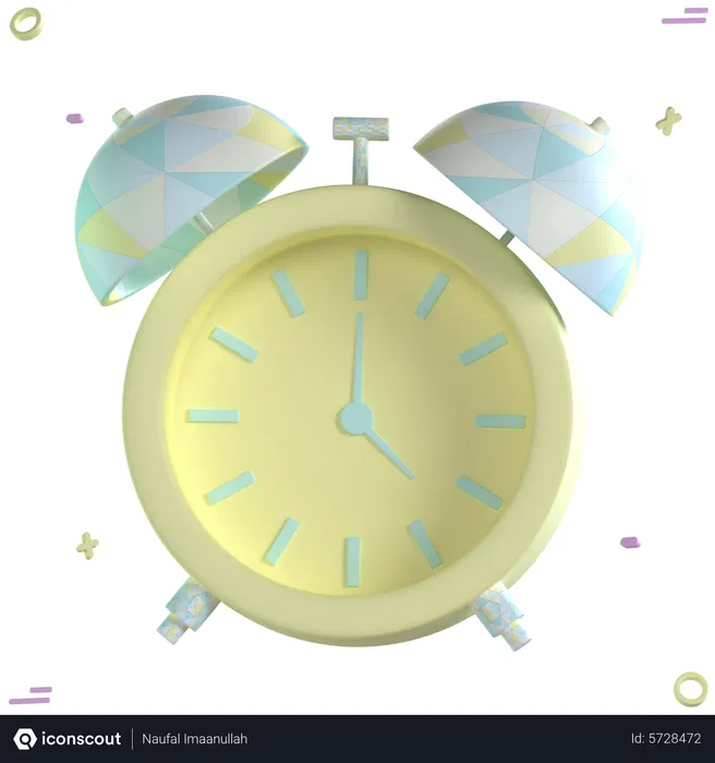 Free Alarm Clock  3D Icon