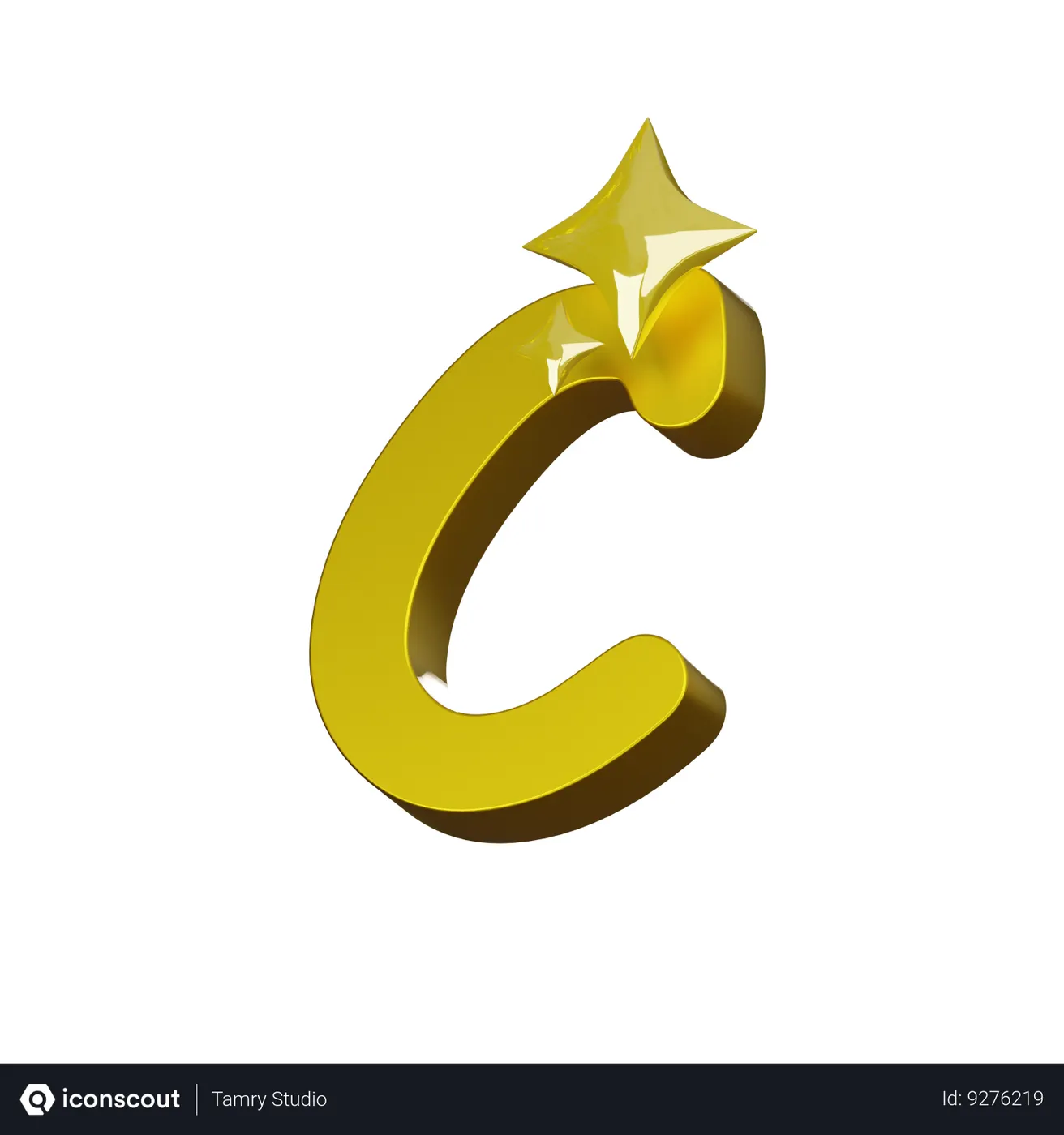 Free Alphabet C 3D Icon - Free Download Sign & Symbols 3D Icons | IconScout