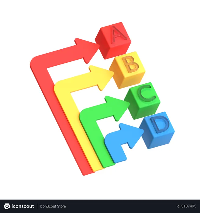 Free Alphabet Chart  3D Icon