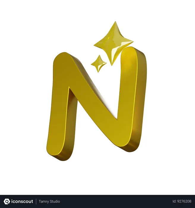 Free Alphabet N  3D Icon