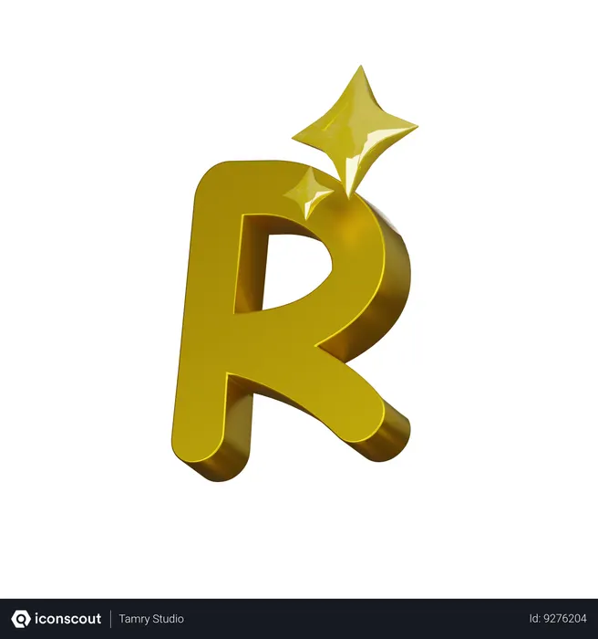 Free Alphabet R  3D Icon