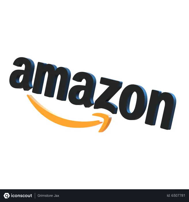 Free Amazon Logo 3D Icon download in PNG, OBJ or Blend format