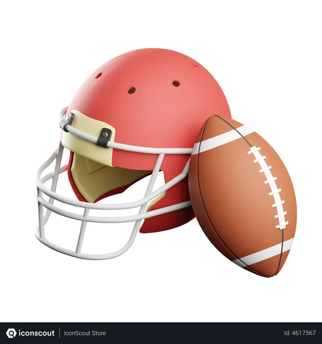 Free American Football  3D Icon