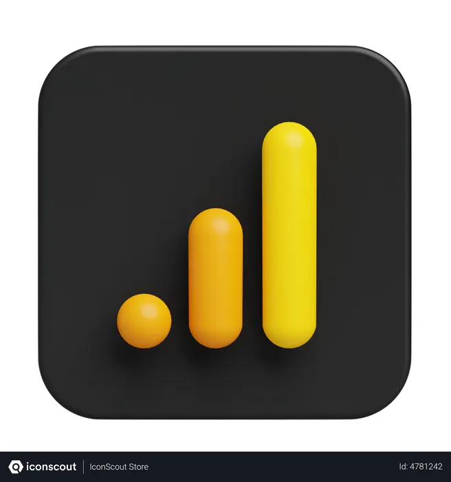 Free Analytics Logo 3D Illustration