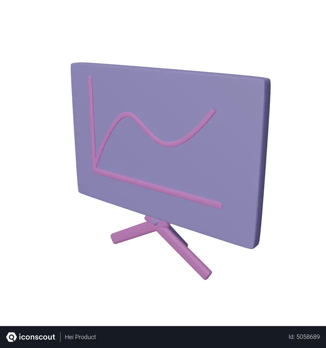 Free Analytics Presentation  3D Icon