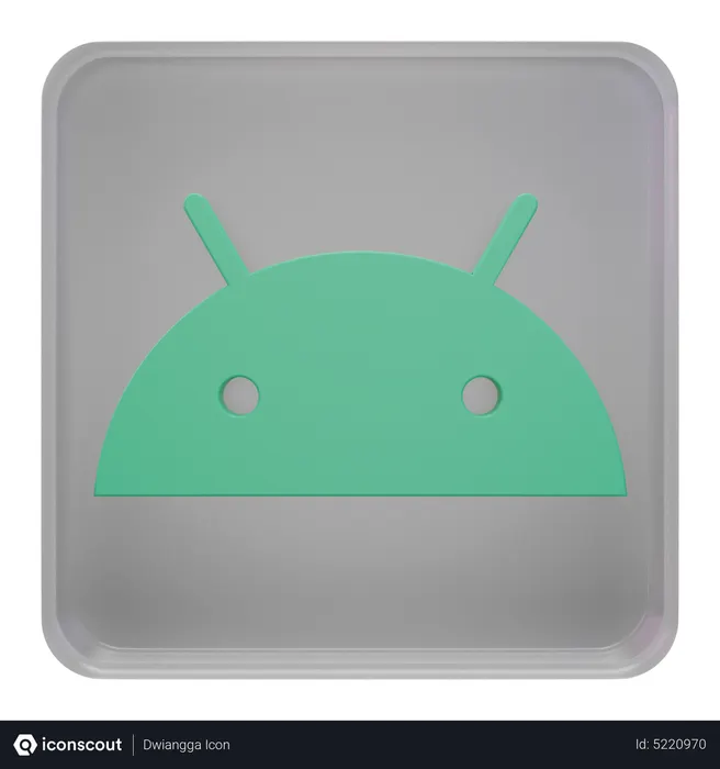 Free Android Logo 3D Icon download in PNG, OBJ or Blend format