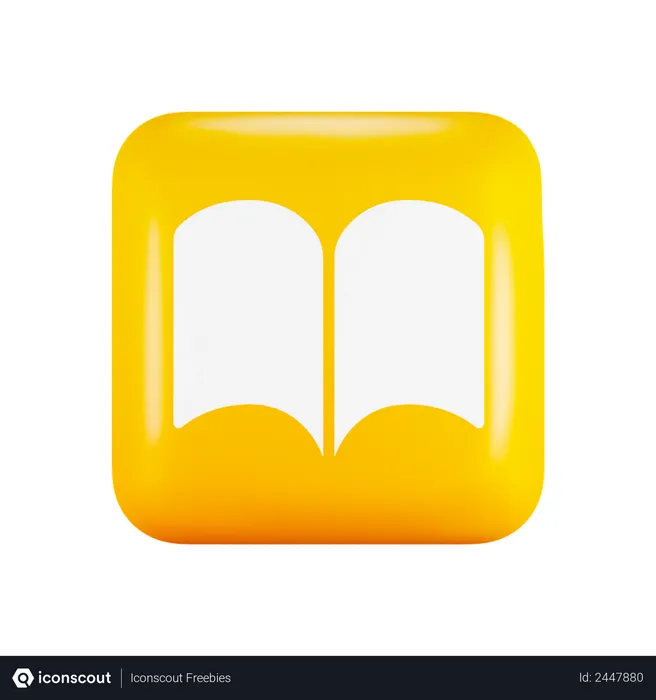 Free Aplicativo de livros ios Logo 3D Logo