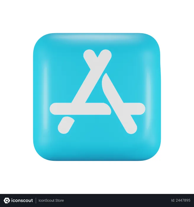 Free App Store Logo 3D Logo