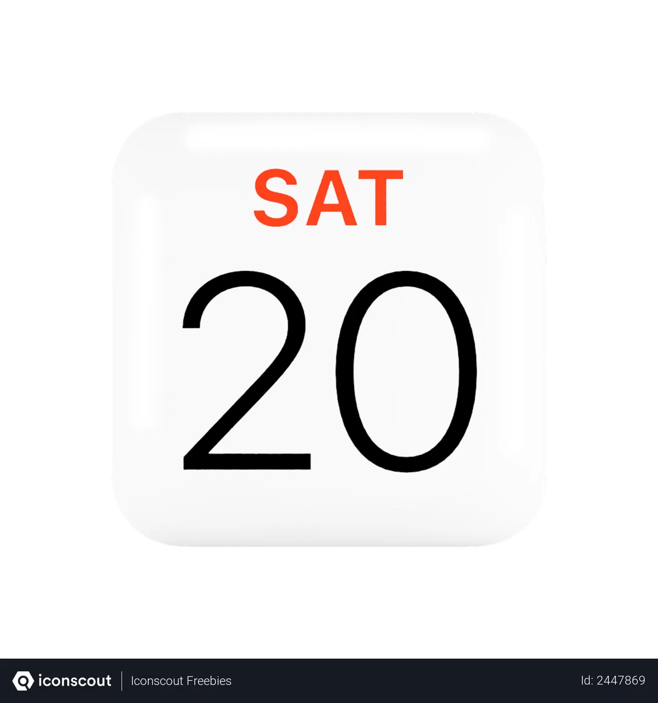 Free Apple Calendar Logo 3D Logo download in PNG, OBJ or Blend format