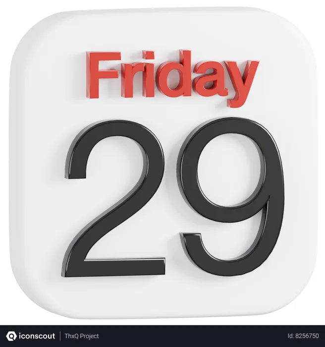 Free Apple Calendar Application Logo  3D Icon