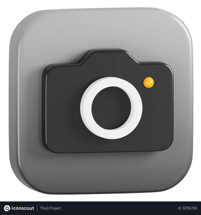 Free Apple Camera Application Logo  3D Icon