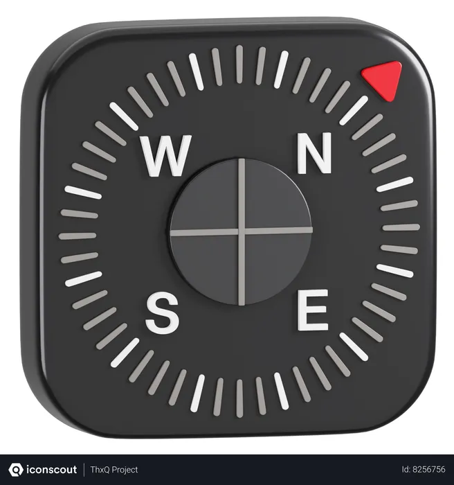 Free Apple Compass Application  3D Icon