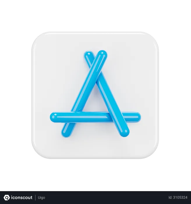 Free Apple Store Logo 3D Logo