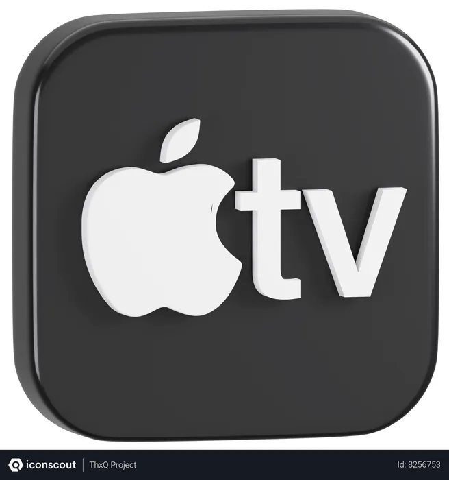 Free Apple TV  3D Icon