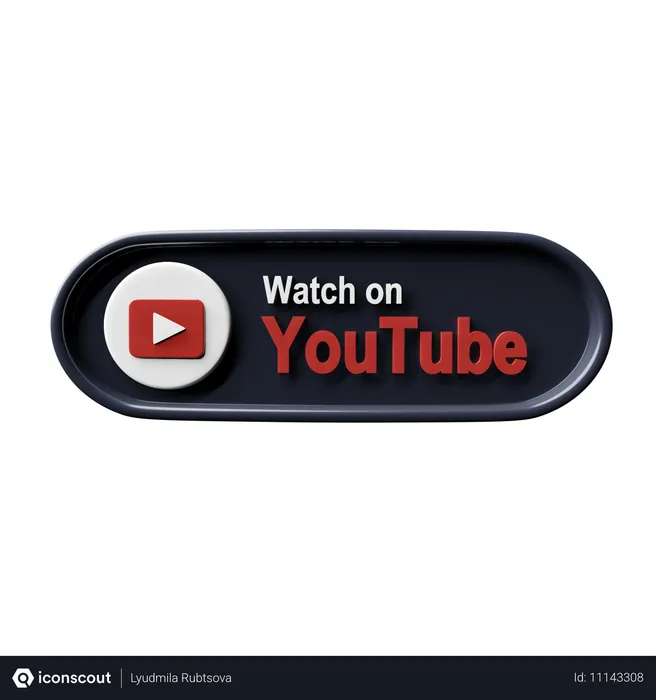 Free Assista no youtube Logo 3D Icon