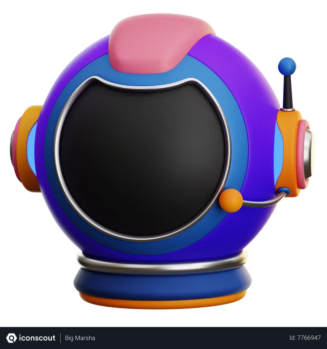 Free Astronout Helmet 3D Icon download in PNG, OBJ or Blend format