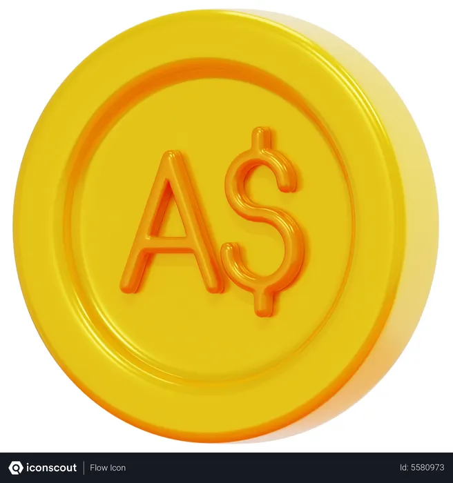 Free Australian Dollar  3D Icon