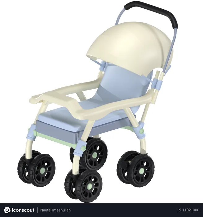 Free Baby Cart  3D Icon