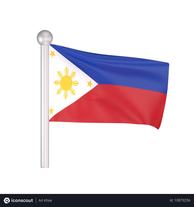 Free Bandera de filipinas  3D Icon