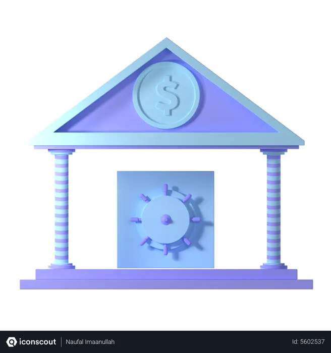 Free Bank Safe  3D Icon