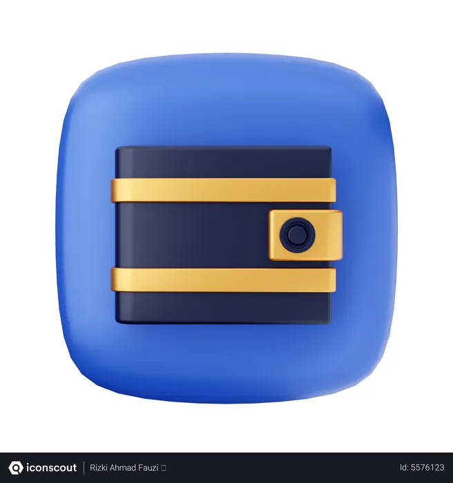 Free Geldbörse  3D Icon