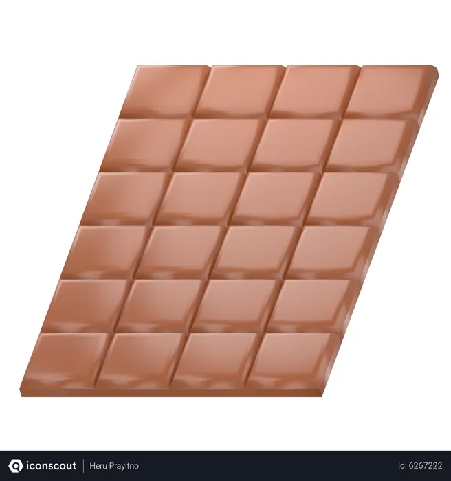 Free Barra de chocolate  3D Icon