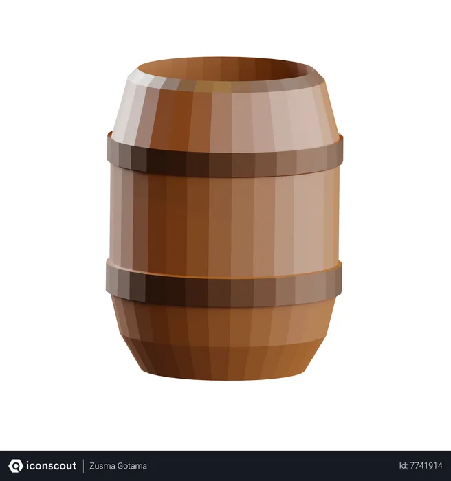 Free Barrel  3D Icon