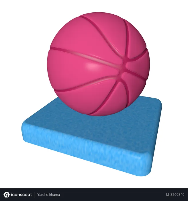 Free Basketball  3D Illustration
