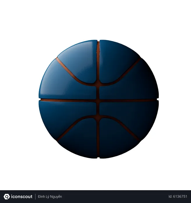 Free Basketball  3D Icon