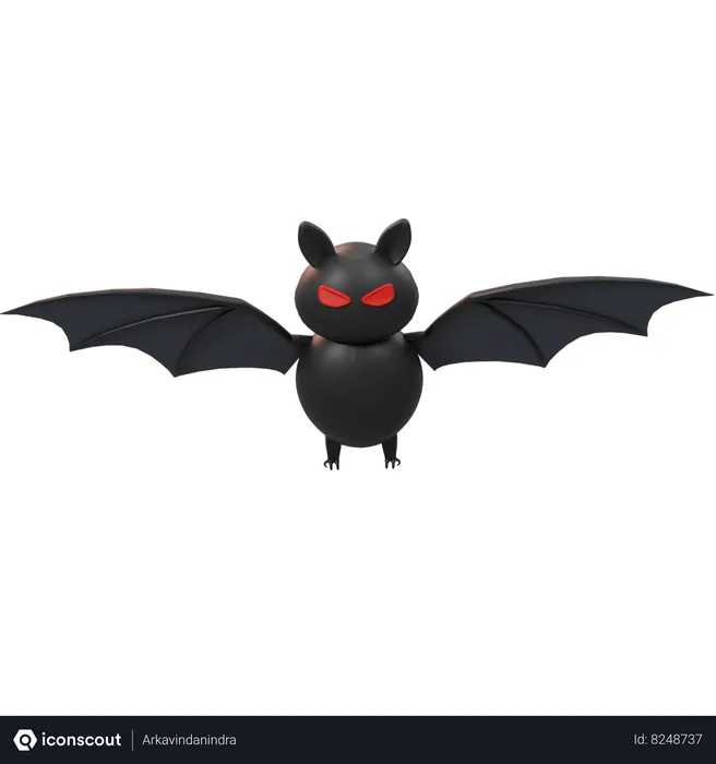 Free Bat  3D Icon