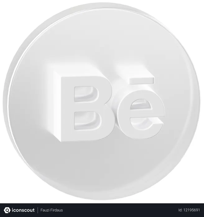 Free Behance  3D Icon