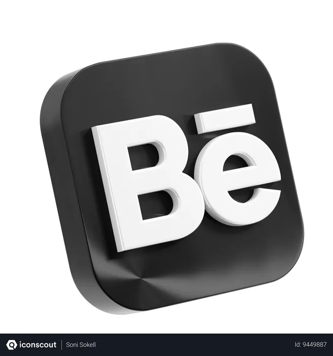 Free Behance Logo 3D Icon