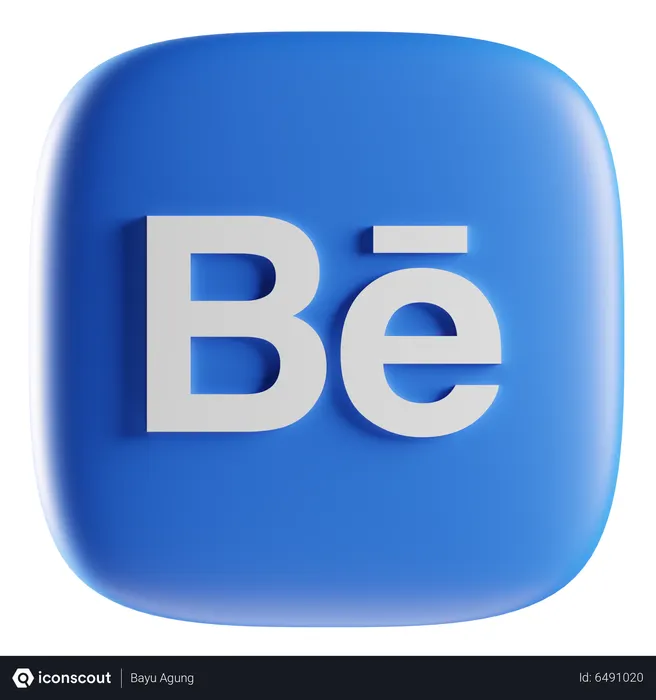 Free Behance Logo 3D Icon