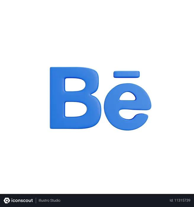 Free Behance  3D Icon
