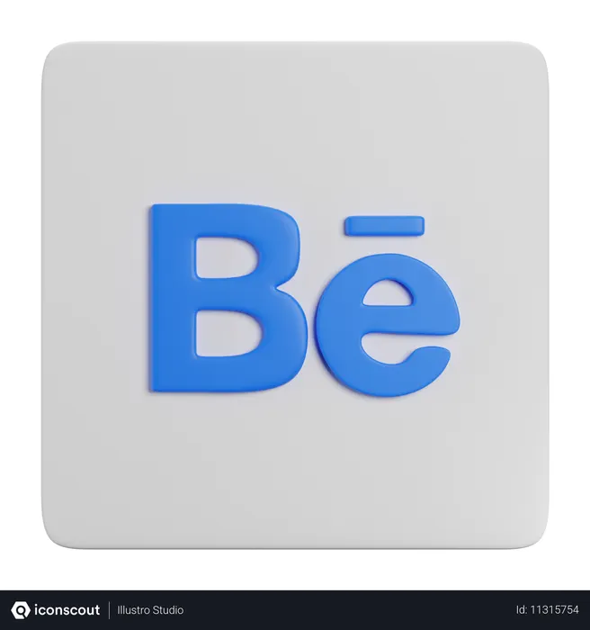Free Behance  3D Icon