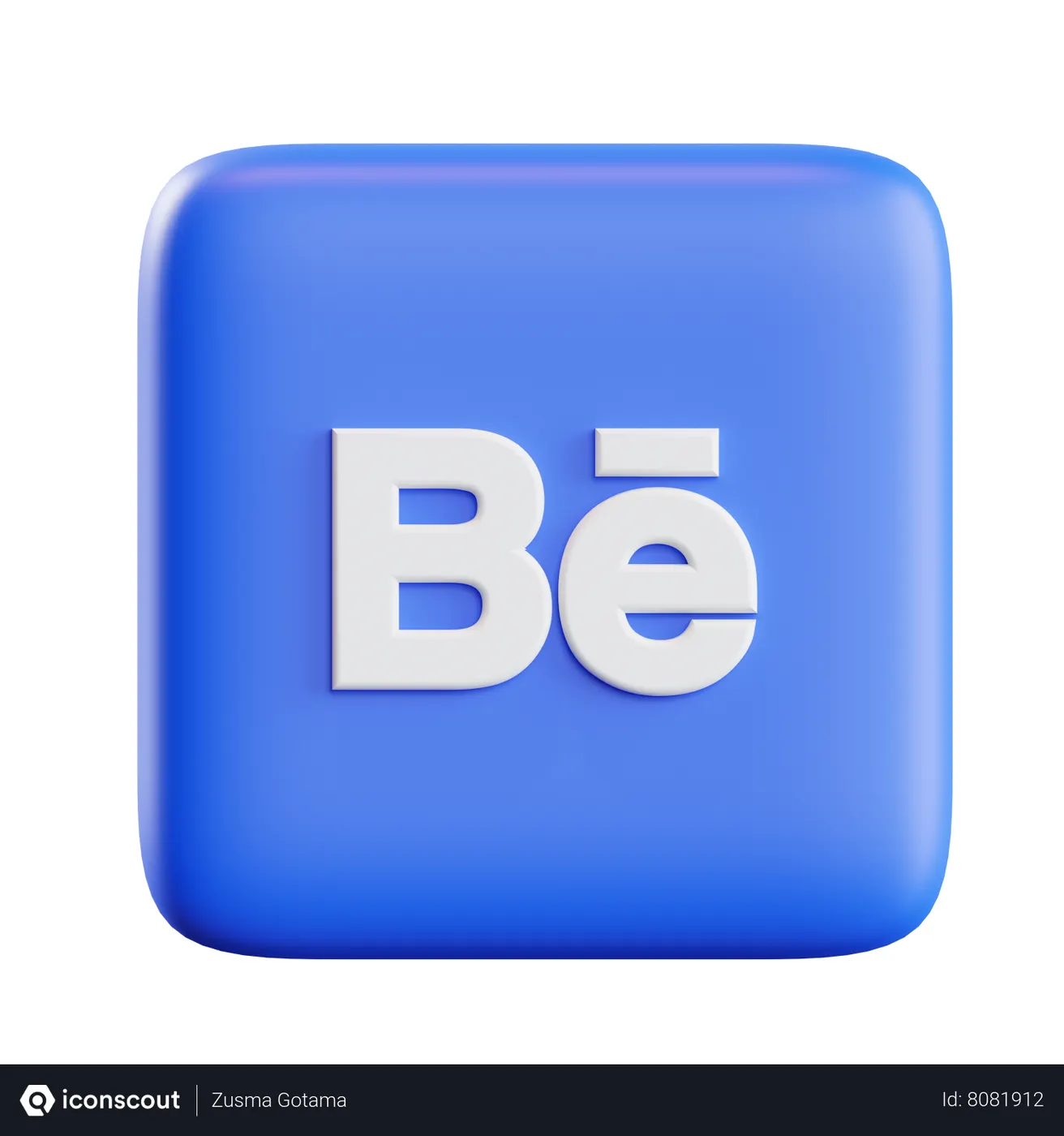 Free Behance 3D Icon - Free Download Logos 3D Icons | IconScout
