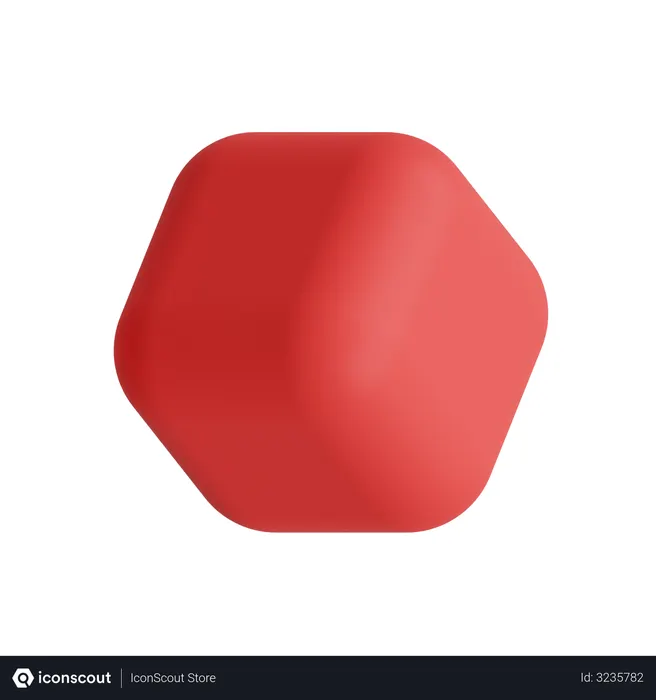 Free Beveled cube  3D Icon
